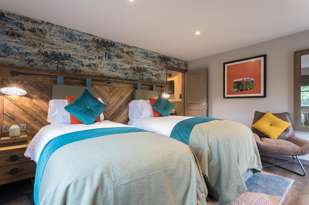 A bedroom at Dartmoor Halfway Inn