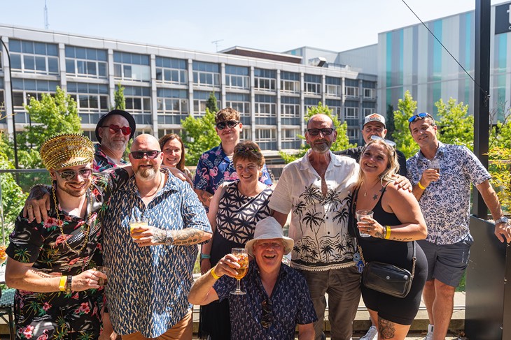 Our team making the most of the afternoon off