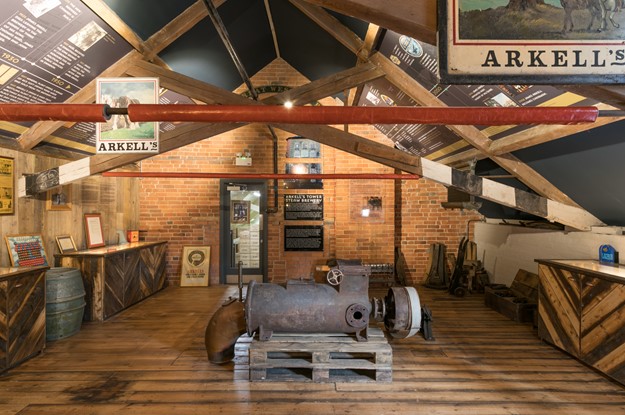 Upstairs at Arkell's Grape & Grain Brewery Shop