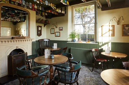 fit-out of a pub in the peak district 