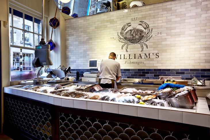 Williams Food Hall fish slab