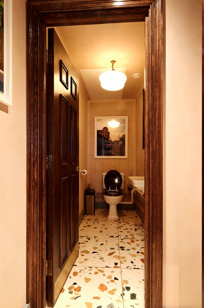 Bathroom at El Pastor in Soho after their renovation